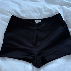 Lovers + Friends Black High-Waist Dressy Shorts